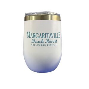 Margaritaville Beach Resort Hollywood Florida Stemless Insulated Wine Glass Cup